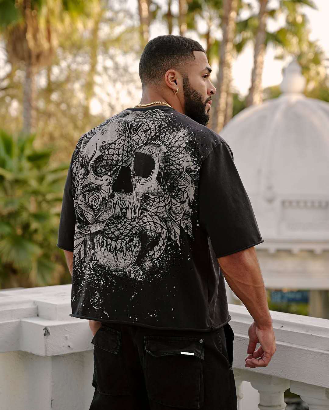 4078 - Snake Skull Tees