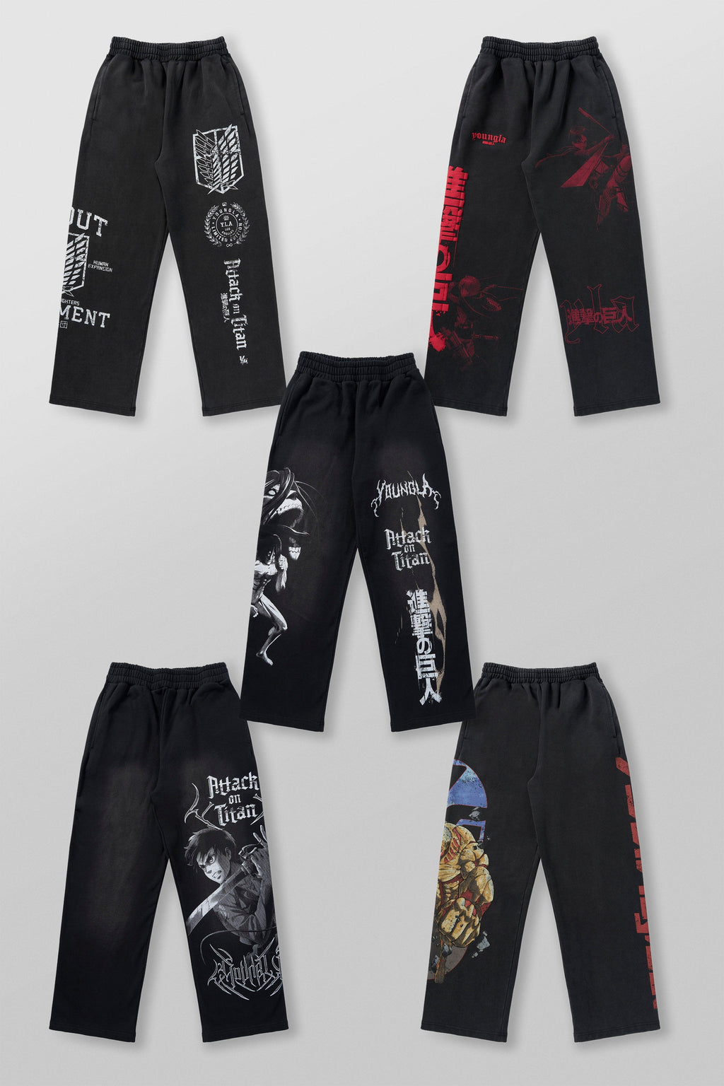 2128 - AOT?  x YLA Baggy Joggers