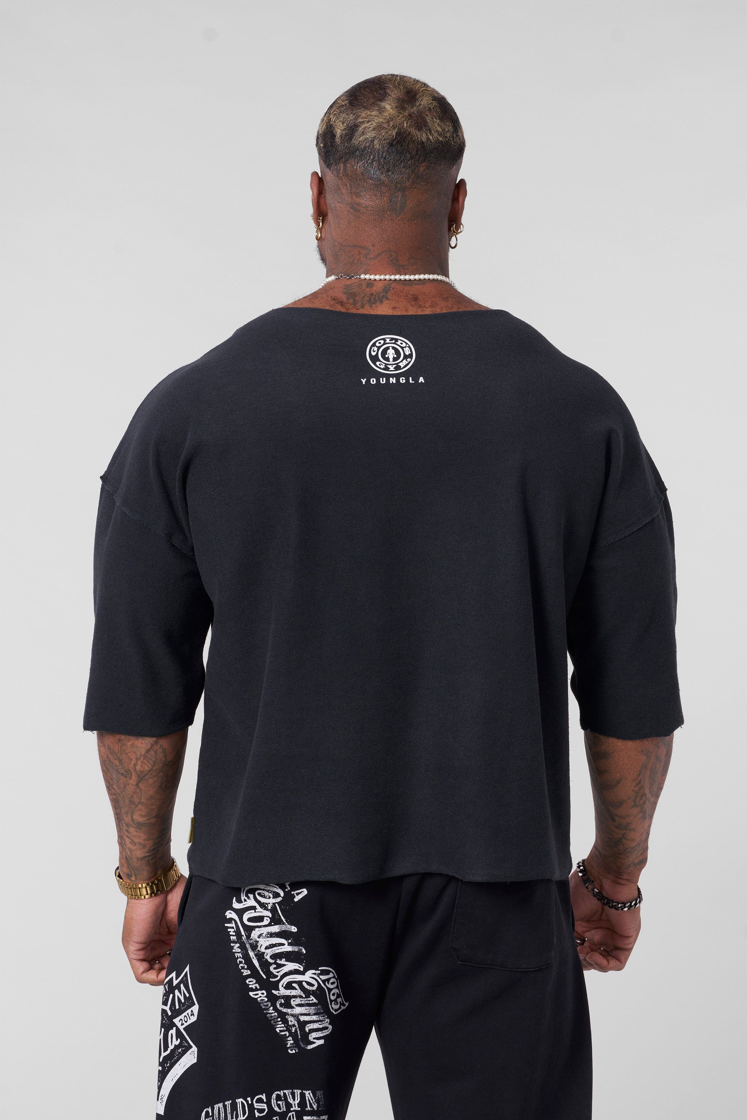 5021 - Golds Gym Wide Neck Terry Tee